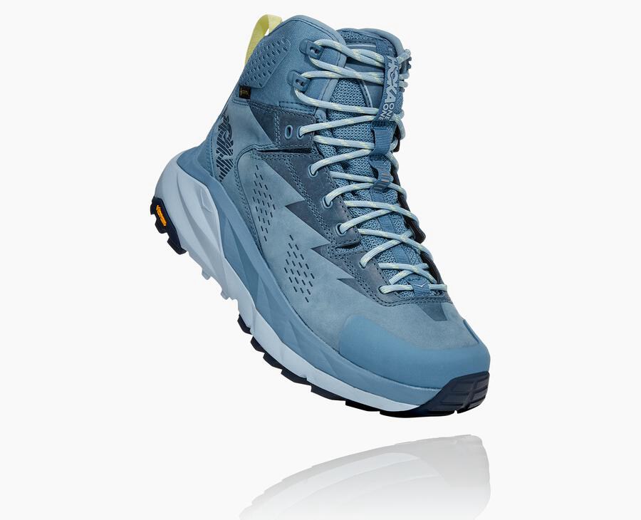 Hoka One One Kaha Gore-Tex - Women Hiking Boots - Blue,Australia NFP-072841